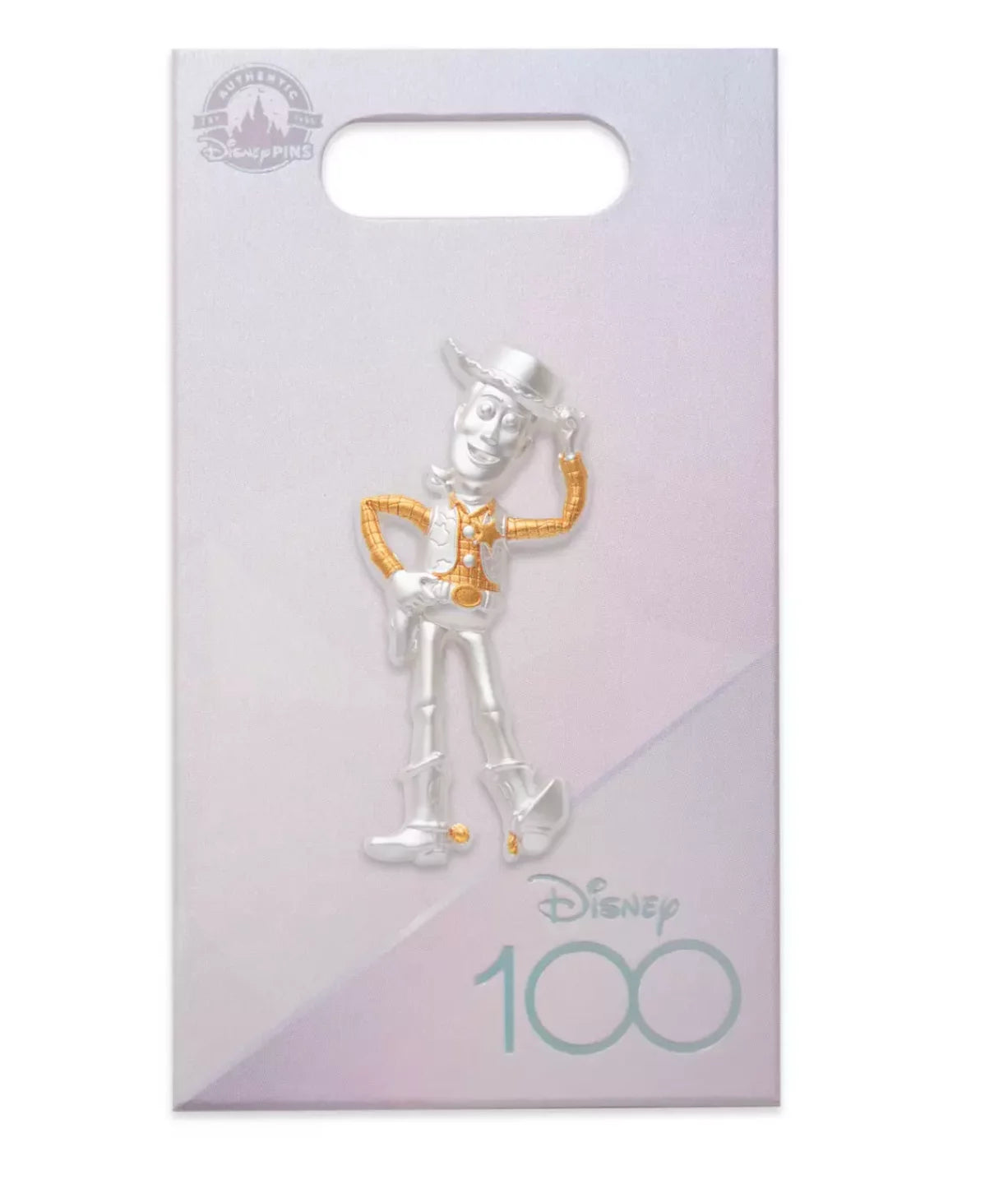 Woody - Disney 100 Platinum Characters Pin