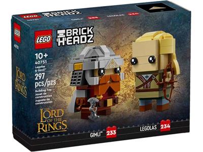 RETIRED-40751 BrickHeadz The Lord of the Rings Legolas & Gimli