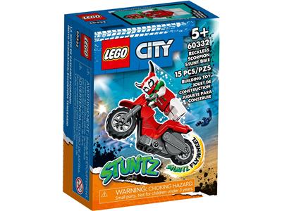 RETIRED-60332 LEGO City Stuntz Reckless Scorpion Stunt Bike