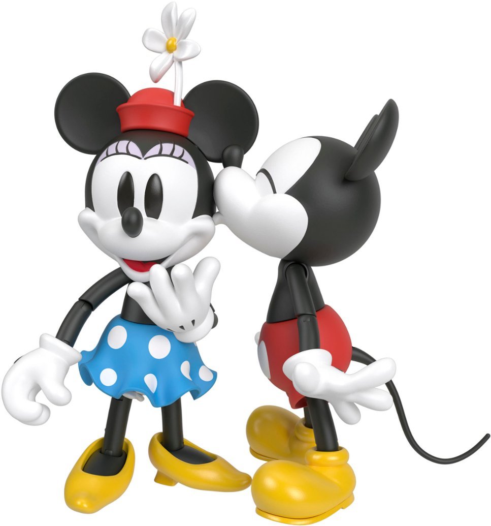 Disney - D100 Celebration Pack Collectible Action Figures - Minnie Mouse & Mickey Mouse