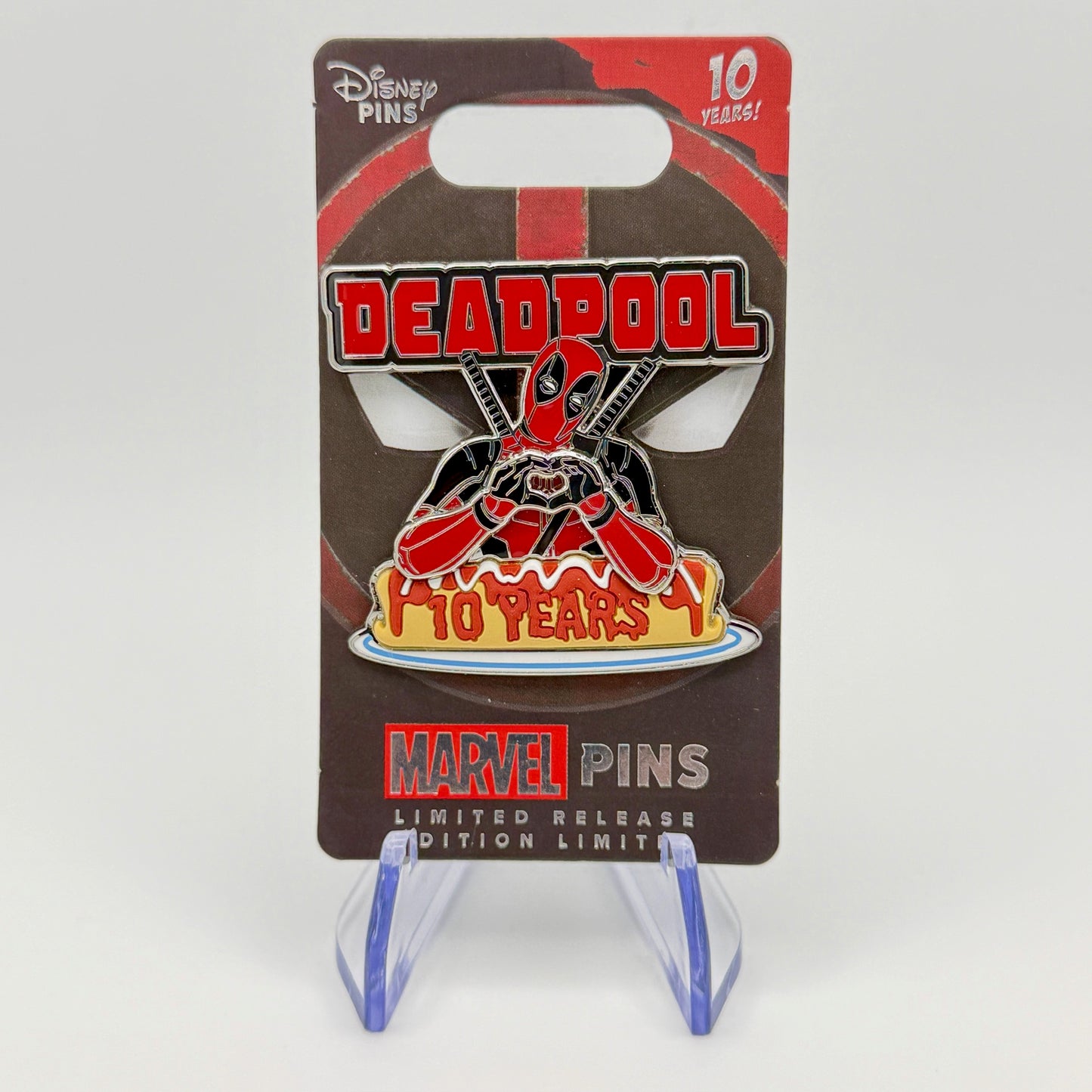 Deadpool 10 Year Anniversary Marvel Pin
