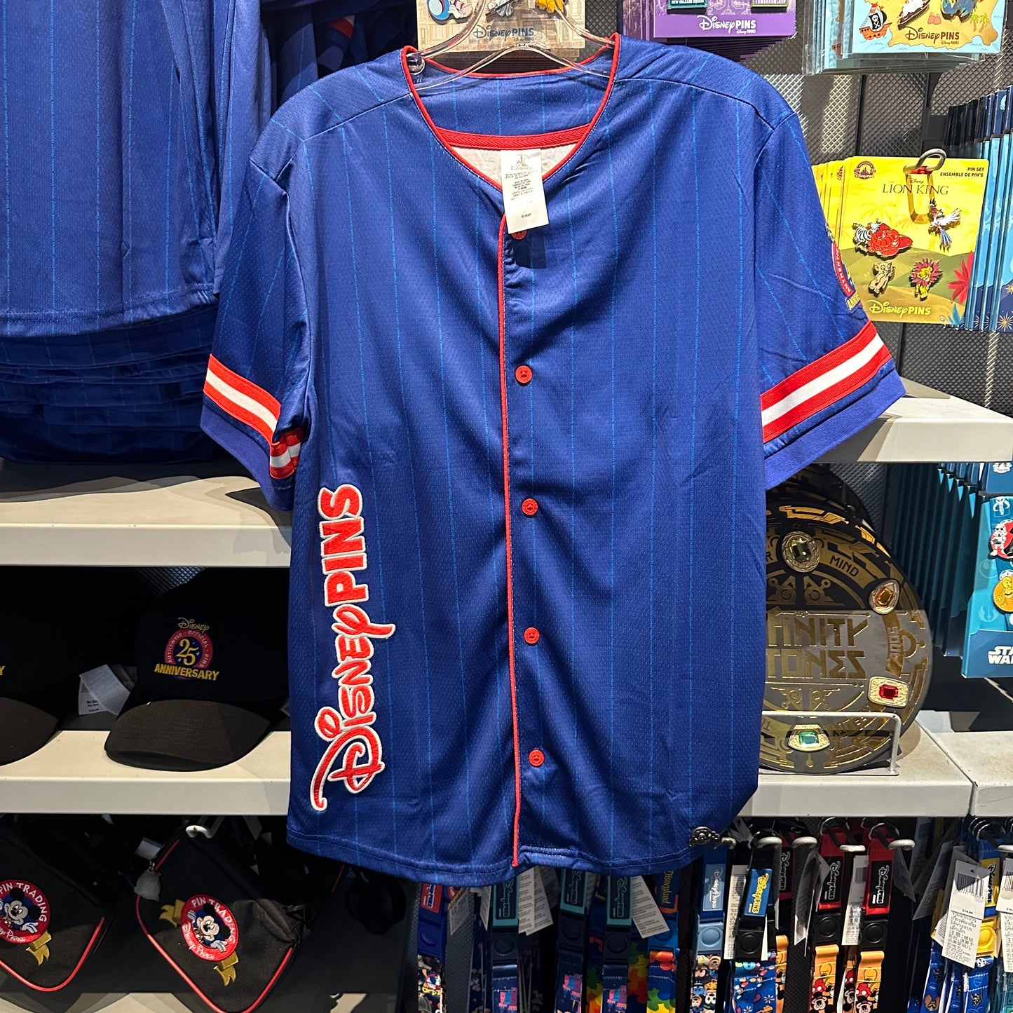 Disney 25th Anniversary Pin Trader Baseball Jersey