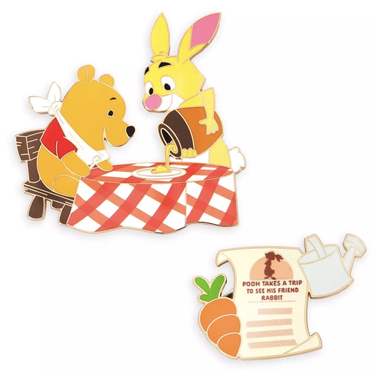 Winnie the Pooh and Rabbit Hundred Acre Wood Series 5 Disney Pin Set