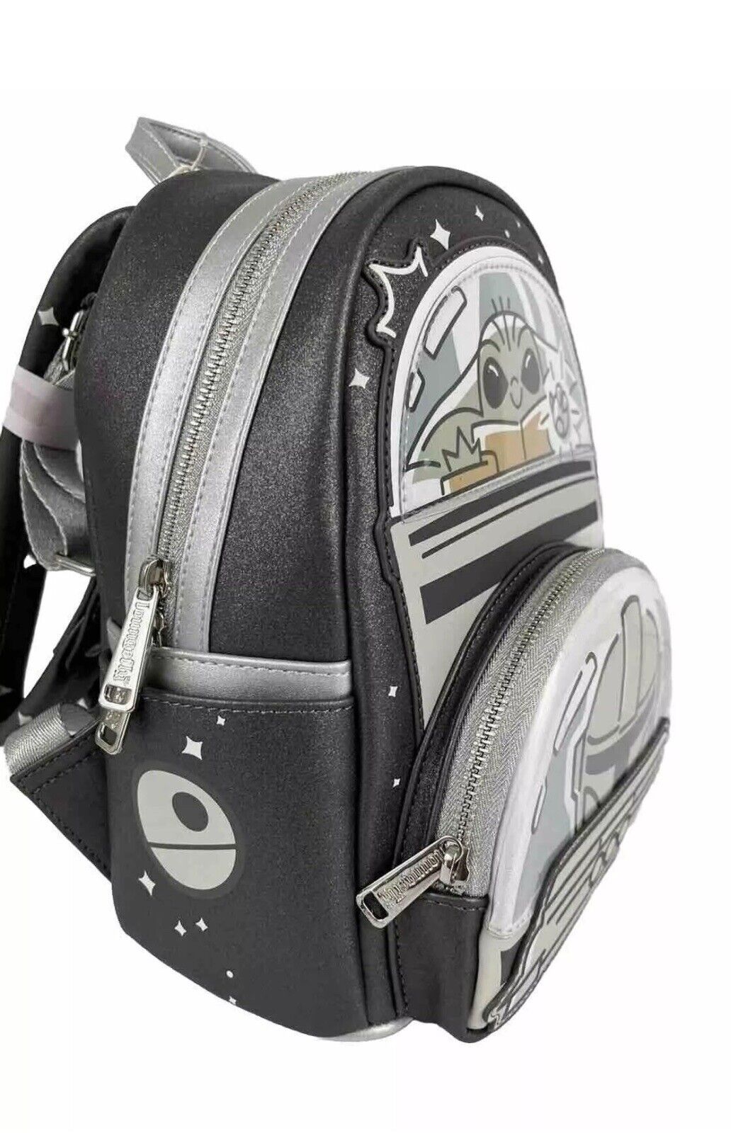 2024 Disney Parks Loungefly Mandalorian Grogu Mini Backpack Star Wars Baby Yoda