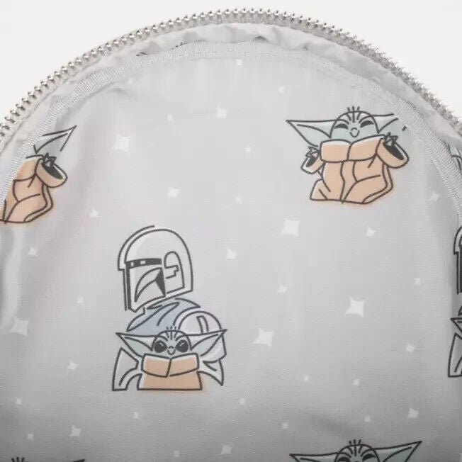 2024 Disney Parks Loungefly Mandalorian Grogu Mini Backpack Star Wars Baby Yoda