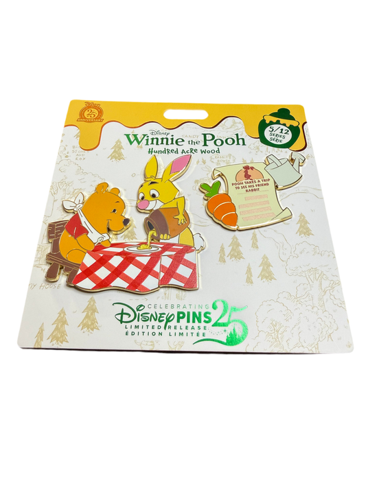 Winnie the Pooh and Rabbit Hundred Acre Wood Series 5 of 12 Disney Pin Set