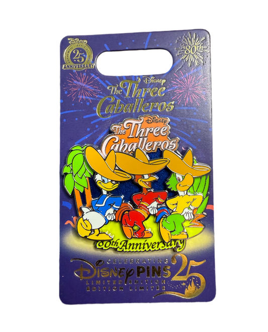 Limited Edition 1250 The Three Caballeros 80th - Disney Store Exclusive Pin