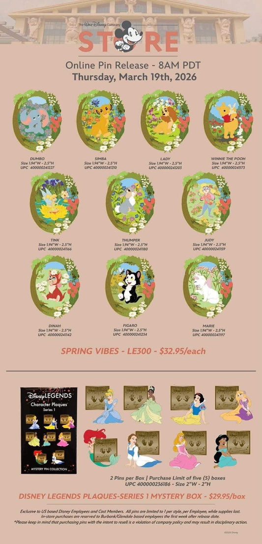 Disney Legends Plaques-Series 1