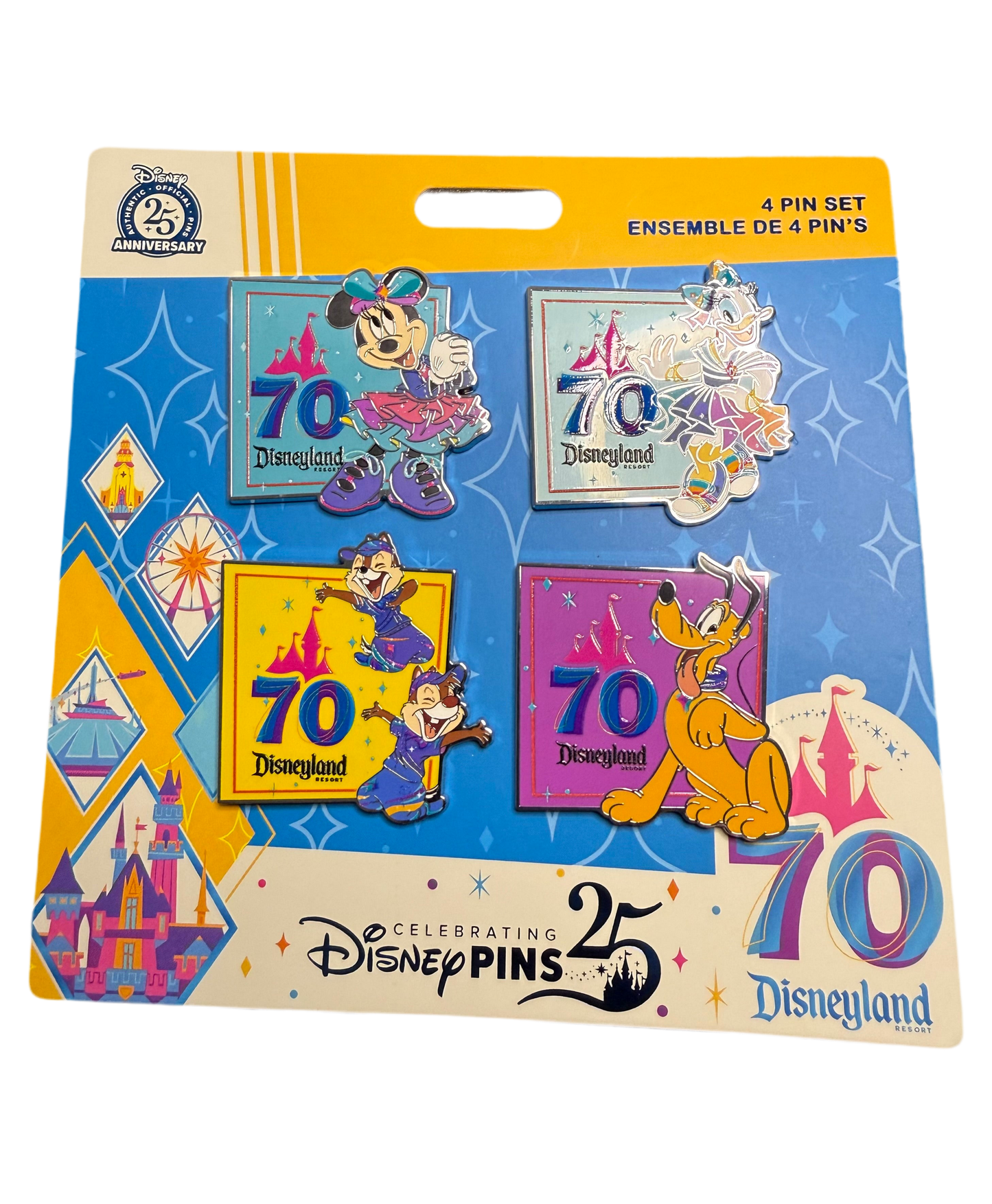 Disneyland’s 70th Anniversary: Booster Set - 4 Pins Included
