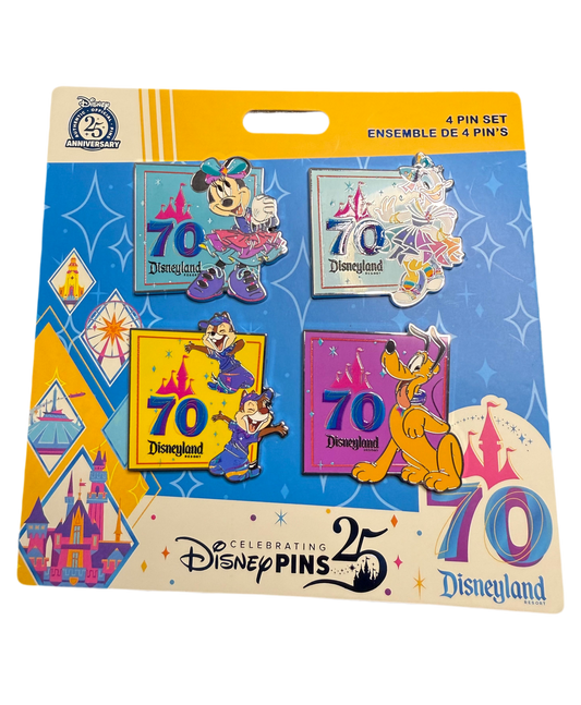 Disneyland’s 70th Anniversary: Booster Set - 4 Pins Included