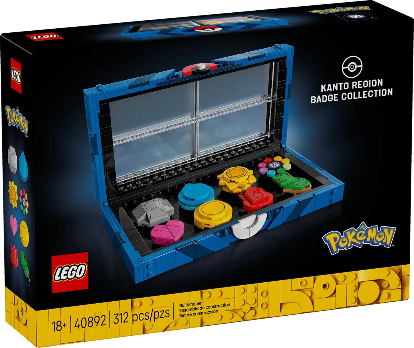 Presale- LEGO 40892 Pokémon Kanto Region Badge Collection