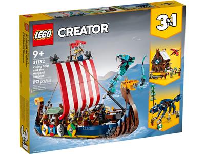 31132 LEGO Creator 3 in 1 Viking Ship and the Midgard Serpent
