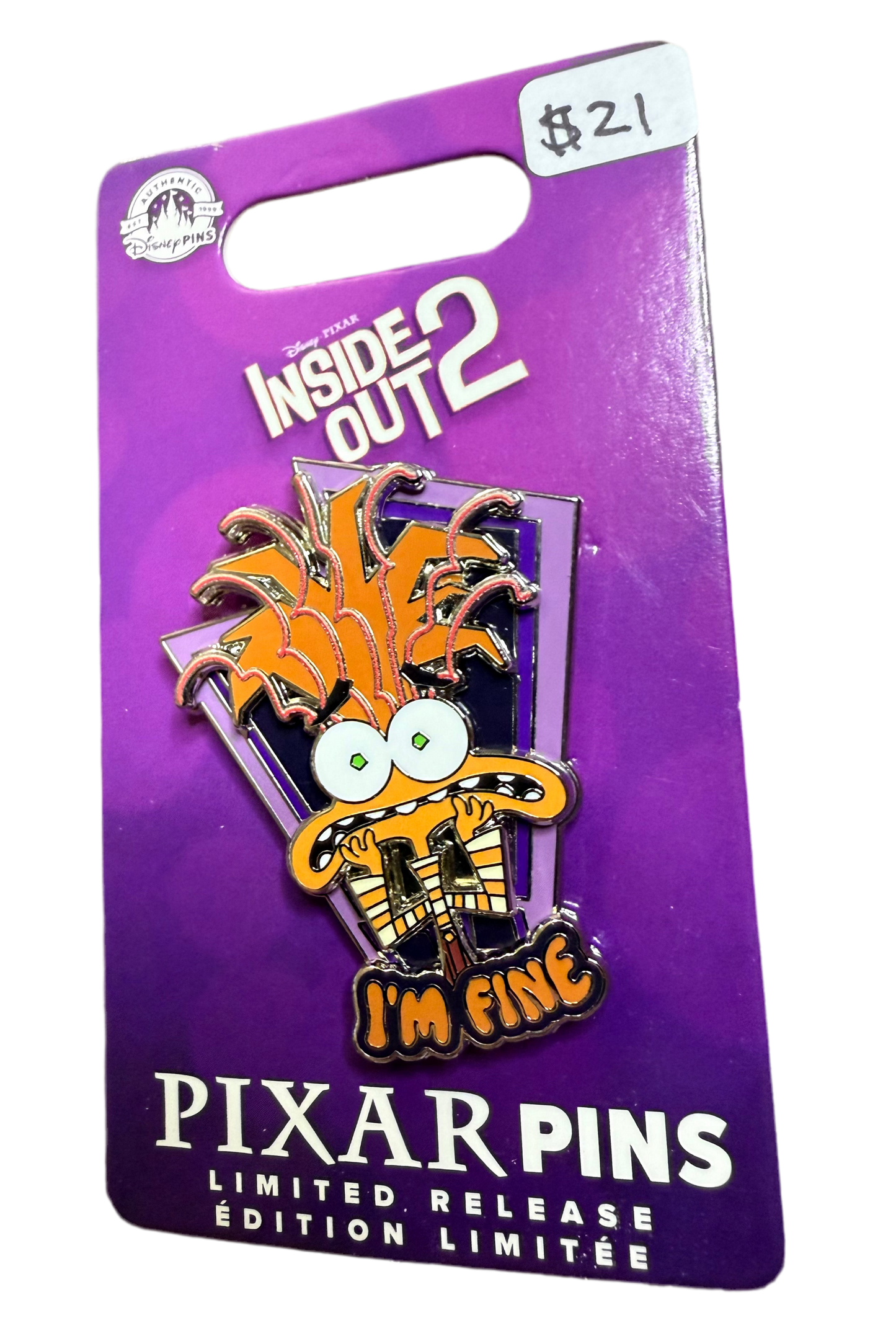 Anxiety Limited Release Pin, Inside Out 2 - Spf 1