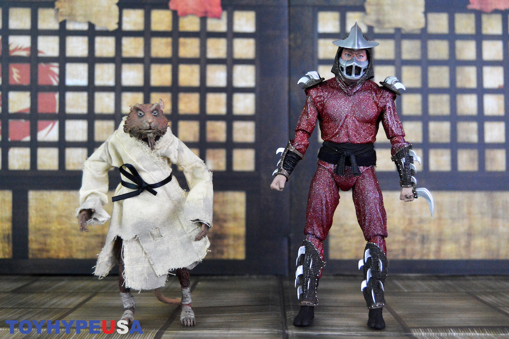 Neca Splinter and Shredder Teenage Mutant Ninja Turtles (TMNT) 7 Inch Action Figure 2 Pack