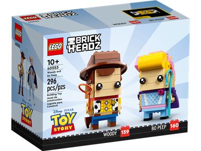 Retired-40553 BrickHeadz Disney Woody & Bo Peep