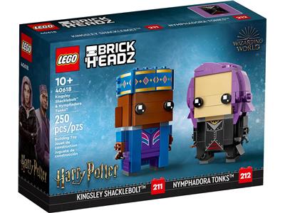 RETIRED-40618 LEGO BrickHeadz Wizarding World Kingsley Shacklebolt & Nymphadora Tonks