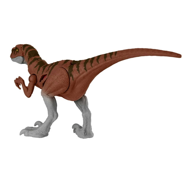 Jurassic World Dominion Extreme Damage Atrociraptor Dinosaur Action Figure Toy, Battle Play