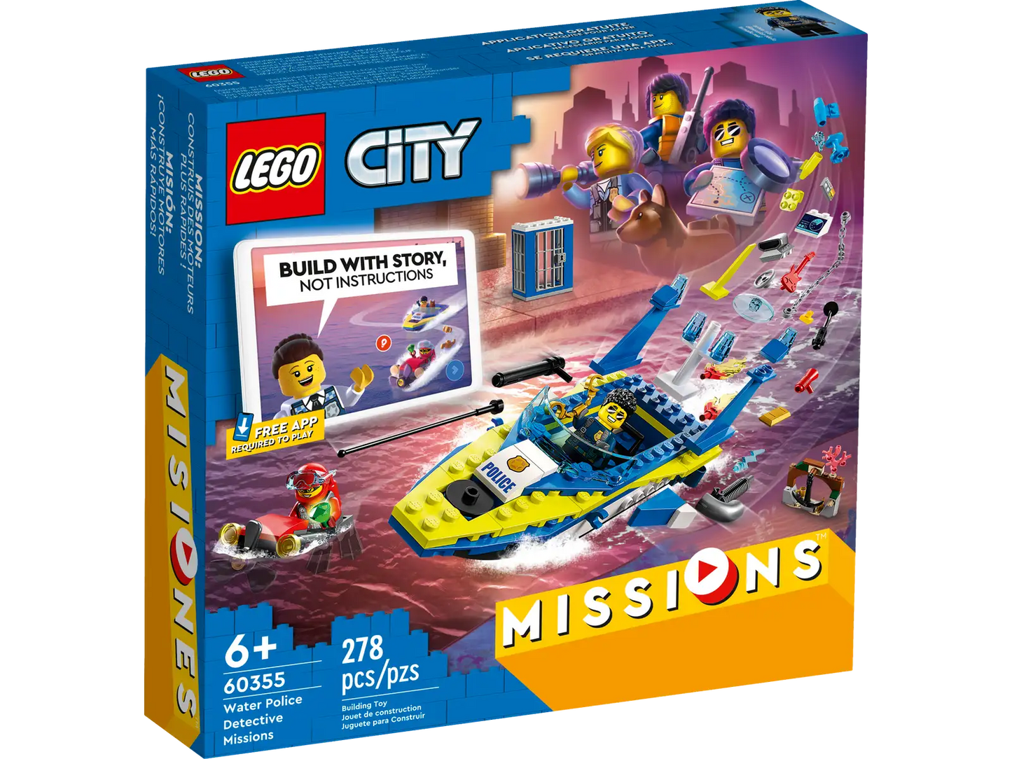 Retired LEGO CITY 60355 Water Police Detective Missions