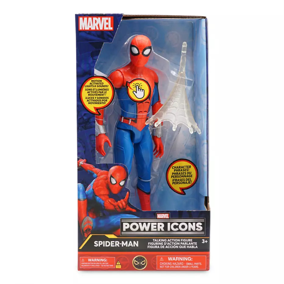Marvel: Power Icons - Spider-Man 10" inch talking action figure **Brand New**