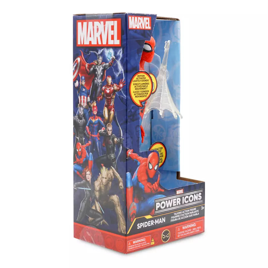 Marvel: Power Icons - Spider-Man 10" inch talking action figure **Brand New**