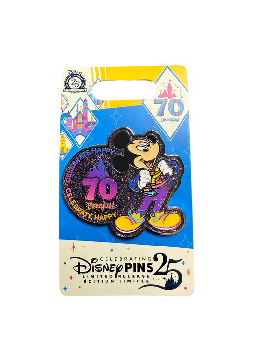 Limited Release Disneyland’s 70th Anniversary - Mickey & Castle Cast Member Exclusive Pin