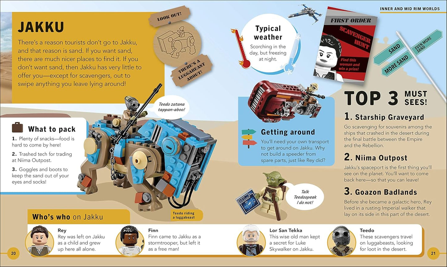 LEGO Star Wars Yoda's Galaxy Atlas: With Exclusive Yoda LEGO Minifigure - Hardcover