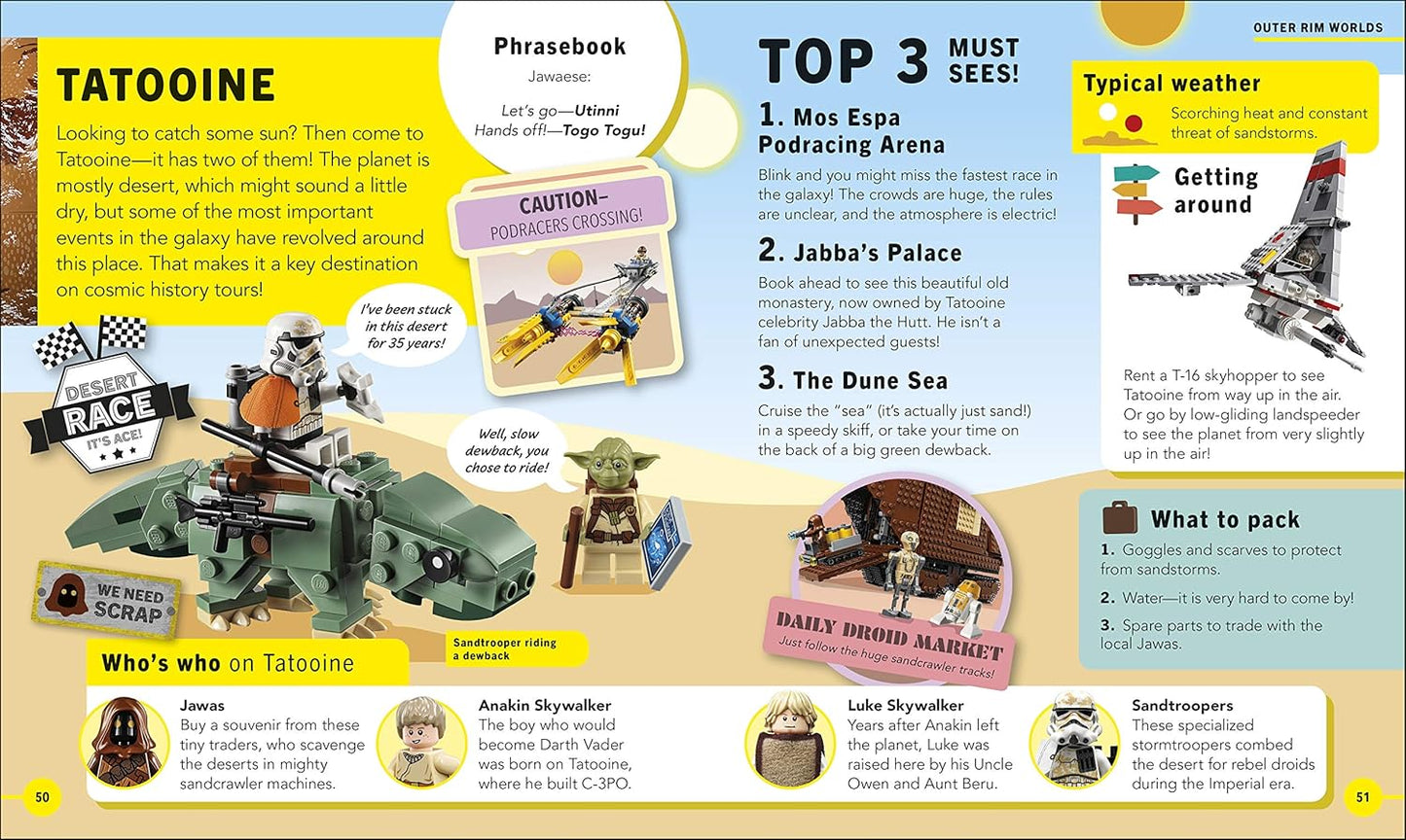 LEGO Star Wars Yoda's Galaxy Atlas: With Exclusive Yoda LEGO Minifigure - Hardcover