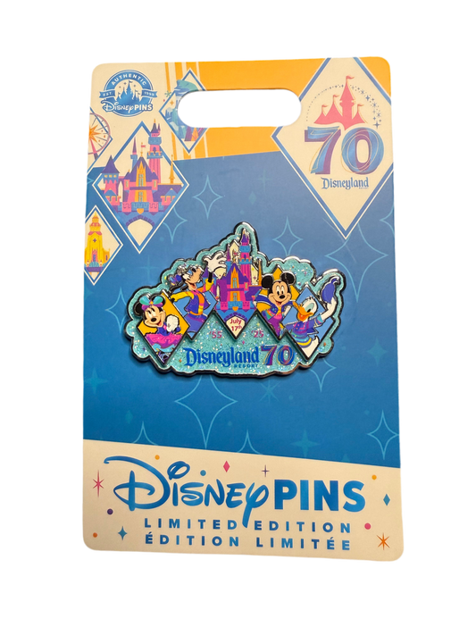 Limited Edition Disneyland’s 70th Anniversary - Mickey & Friends Cluster Cast Member Exclusive Pin