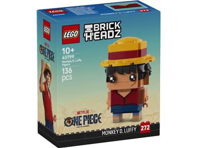 Retired LEGO 40799 BrickHeadz One Piece Monkey D. Luffy Figure