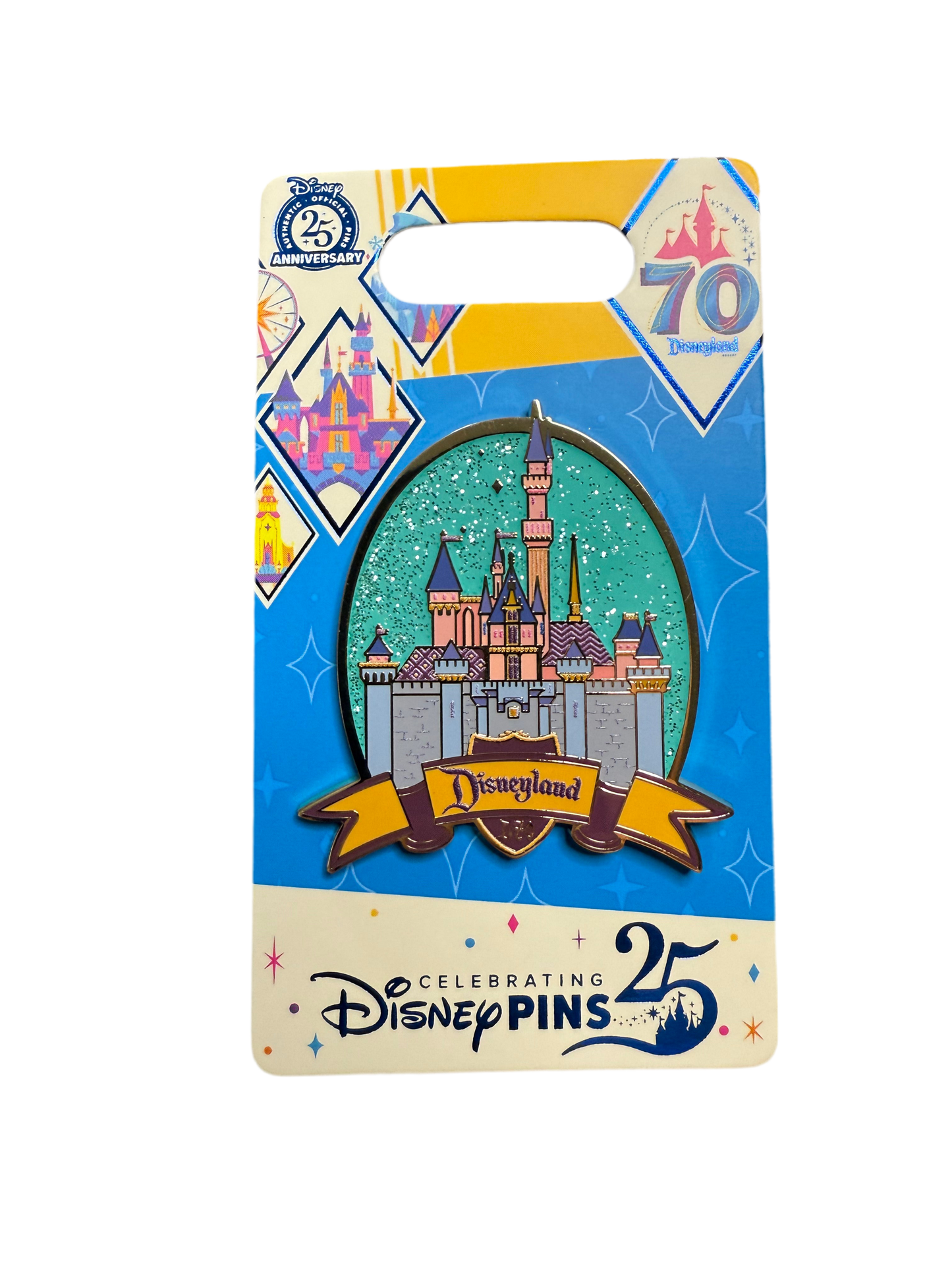 DLR - Disneyland 70th Celebration - Sleeping Beauty Castle Pin - Open Edition