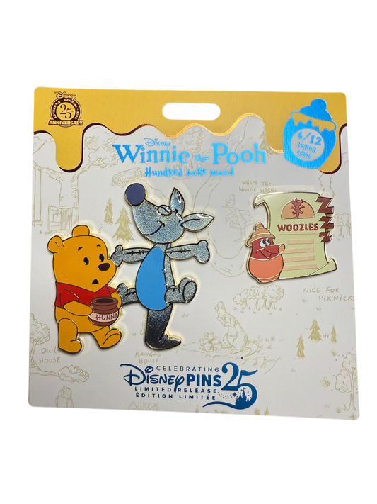 Winnie the Pooh and Woozle Pin Set, Hundred Acre Wood Series, 6 of 12