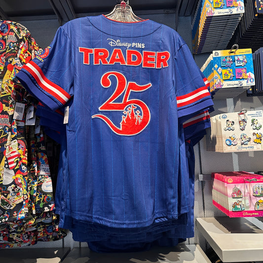 Disney 25th Anniversary Pin Trader Baseball Jersey