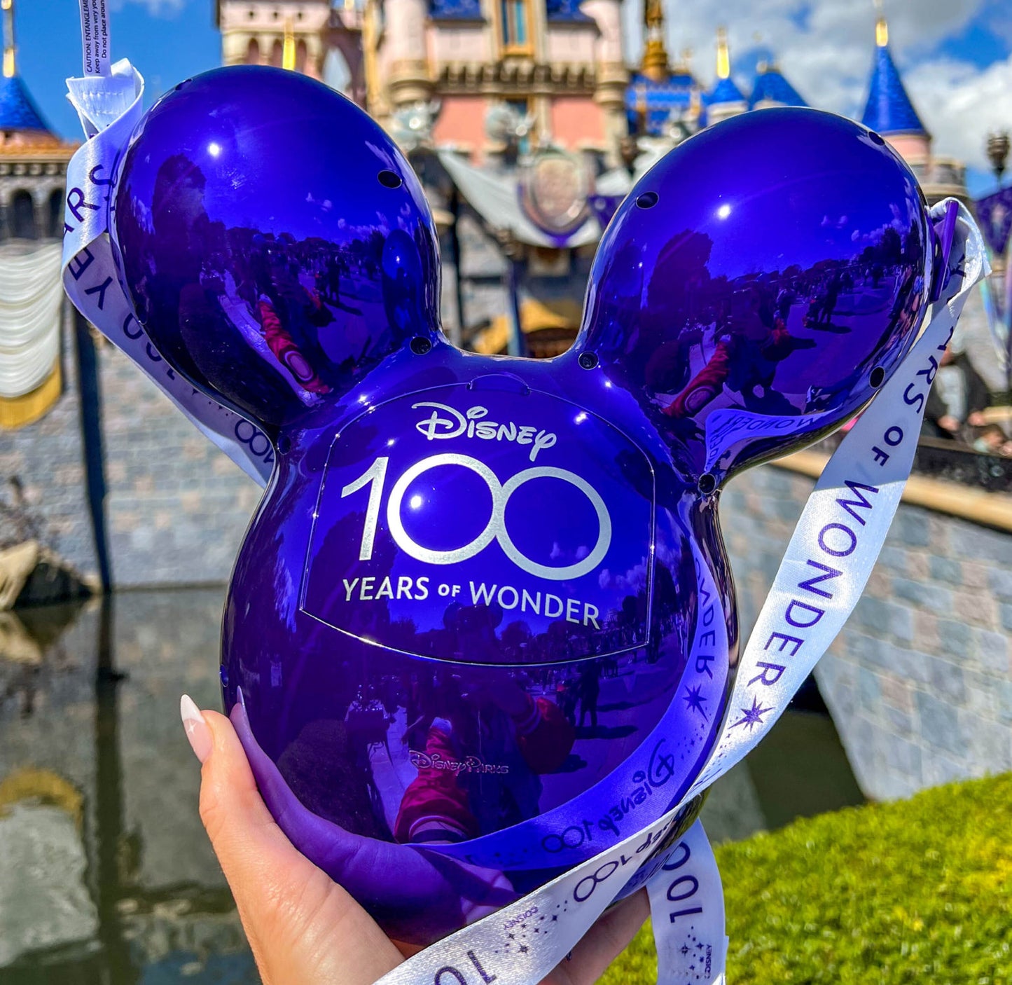 Disney100 Purple Mickey Mouse Balloon Popcorn Bucket-2023 Release