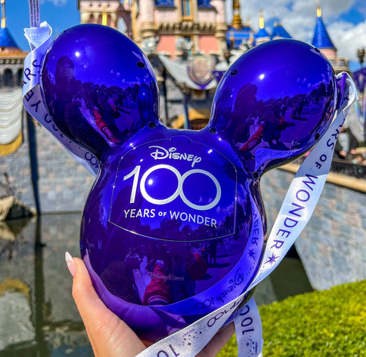 Disney100 Purple Mickey Mouse Balloon Popcorn Bucket-2023 Release