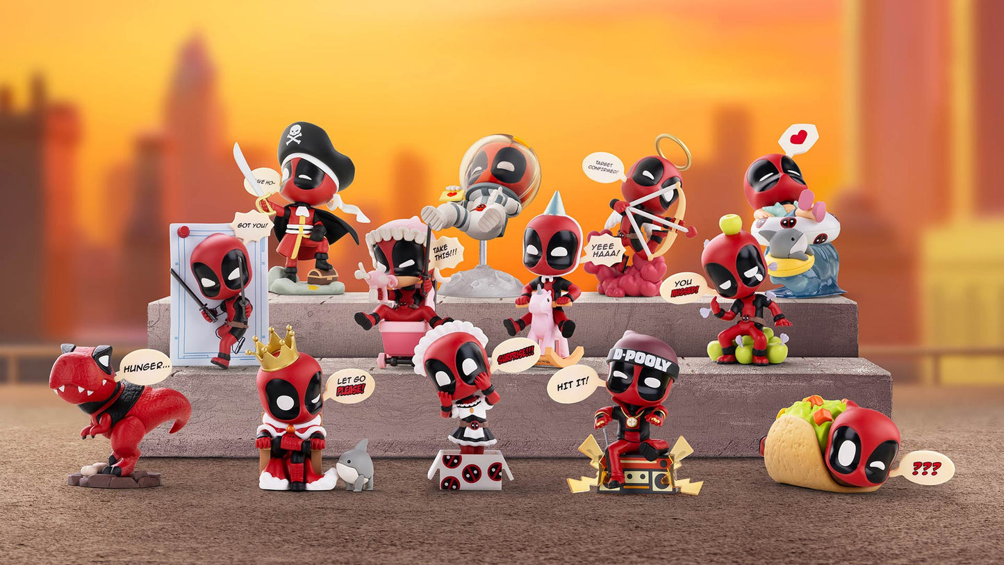 Pop Mart Marvel Deadpool Series Figures Blind Mystery Box