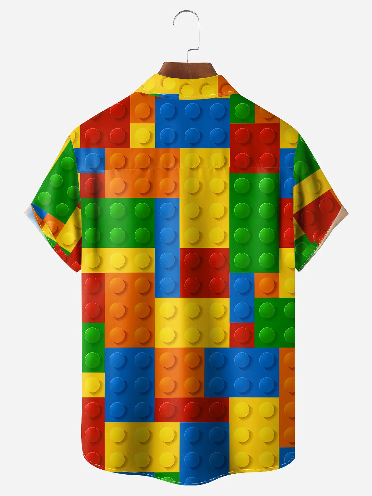 Minifigures Chest Pocket Short Sleeve Casual Shirt