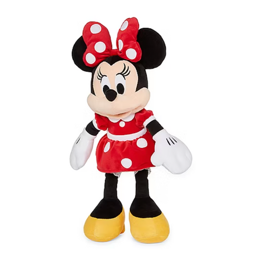 Disney Collection Red Minnie Mouse Medium Plush Mickey and Friends Minnie Mouse Stuffed Animal