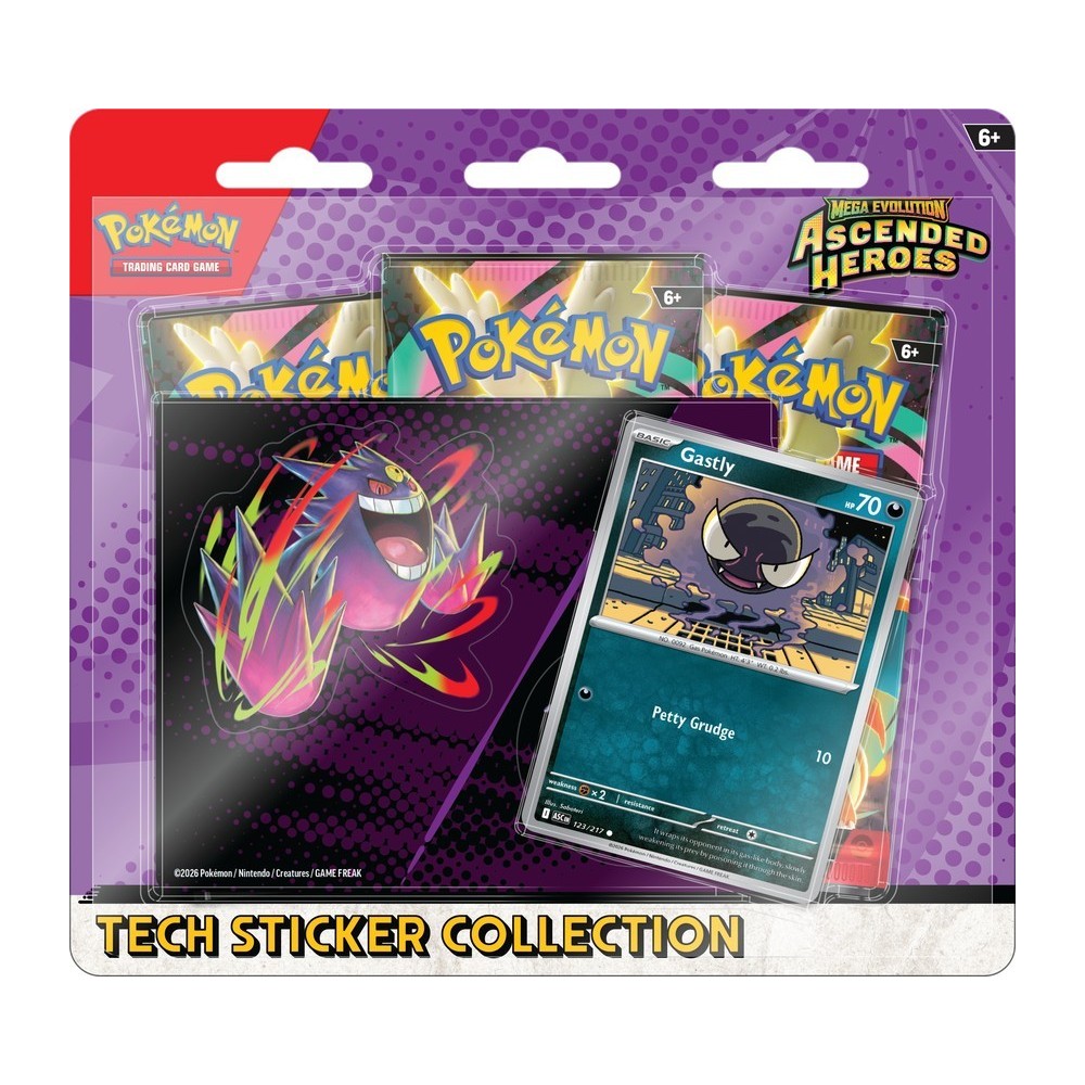 Pokemon Mega Evolution ME2.5 Ascended Heroes Tech Sticker Collection Blister