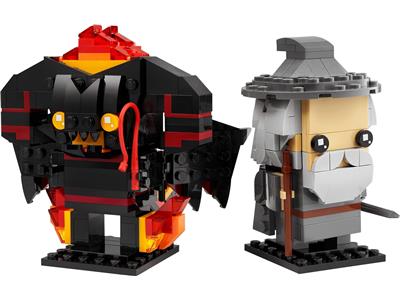 RETIRED-40631 LEGO BrickHeadz The Lord of the Rings Gandalf the Grey and Balrog
