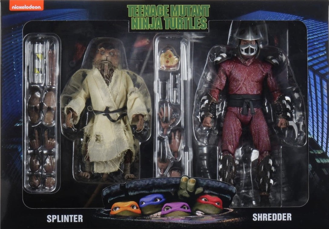 Neca Splinter and Shredder Teenage Mutant Ninja Turtles (TMNT) 7 Inch Action Figure 2 Pack